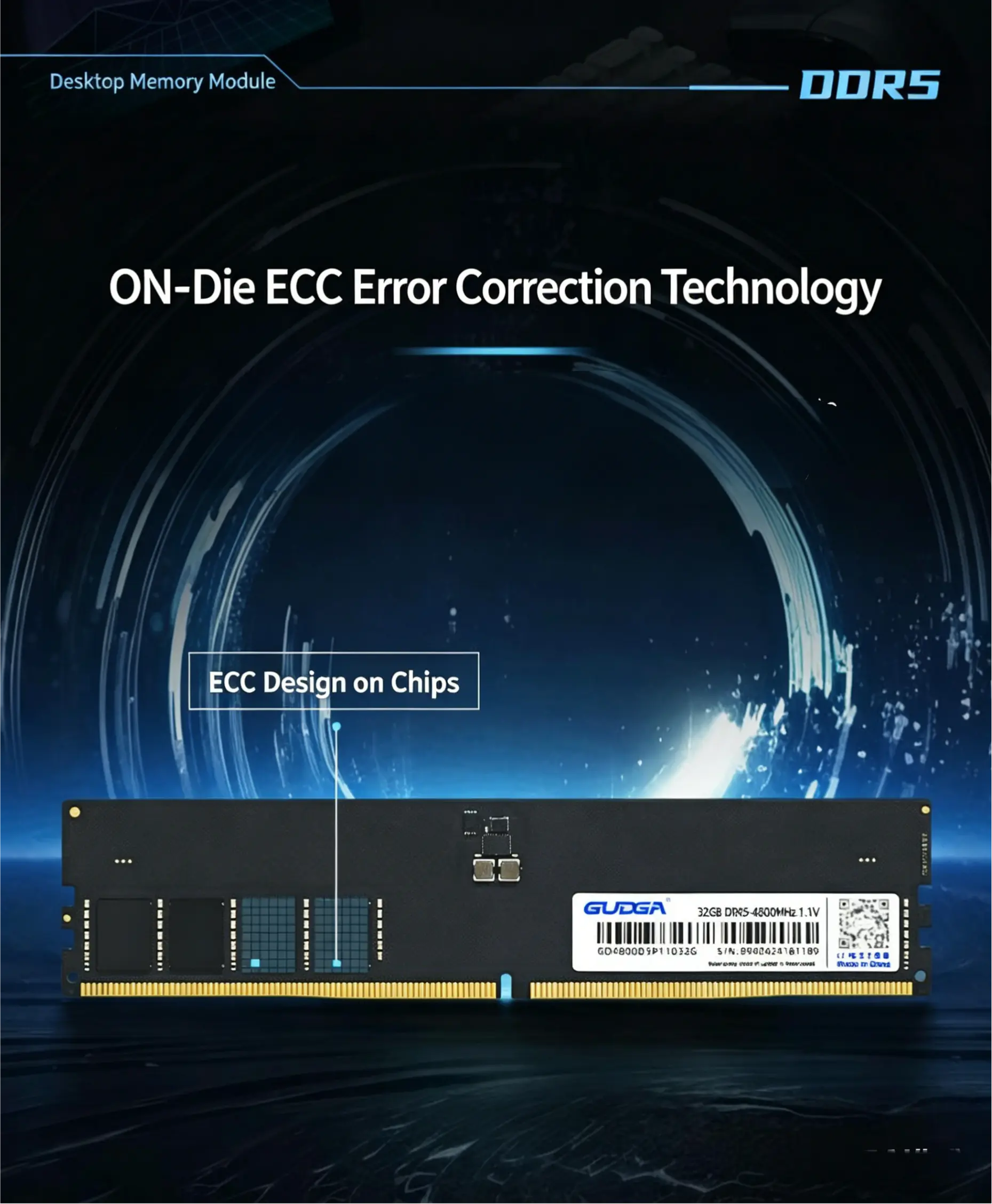 Desktop Memory 6000MHz 6400MHz Gaming RAM for PC Build